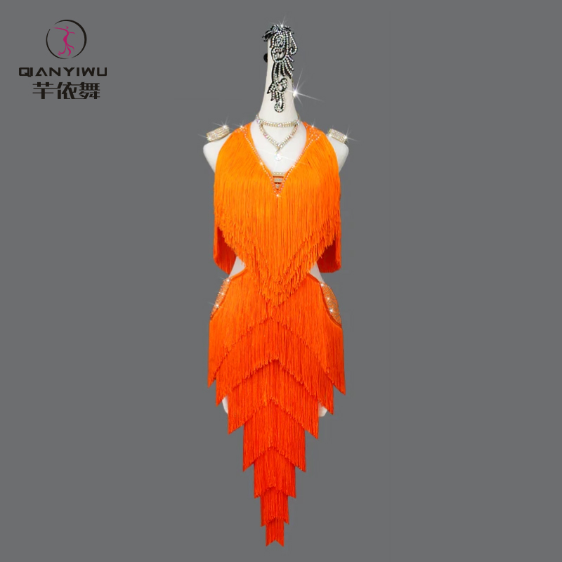 Outdoor Sport Dress - Neues Lateinamerikanisches Tanzkleid mit Fransen für