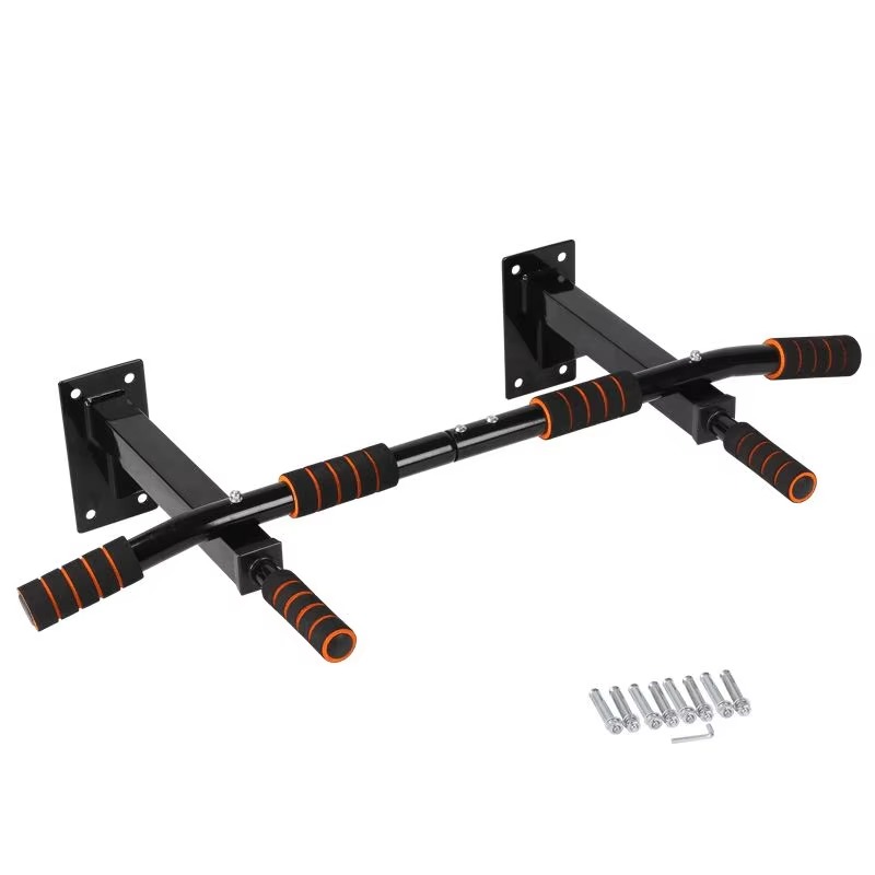 Gymnastic Bar Home - Schwarz-weiße Klimmzugstange für die Wandmontage, Gymnastik-Trainingsgestell