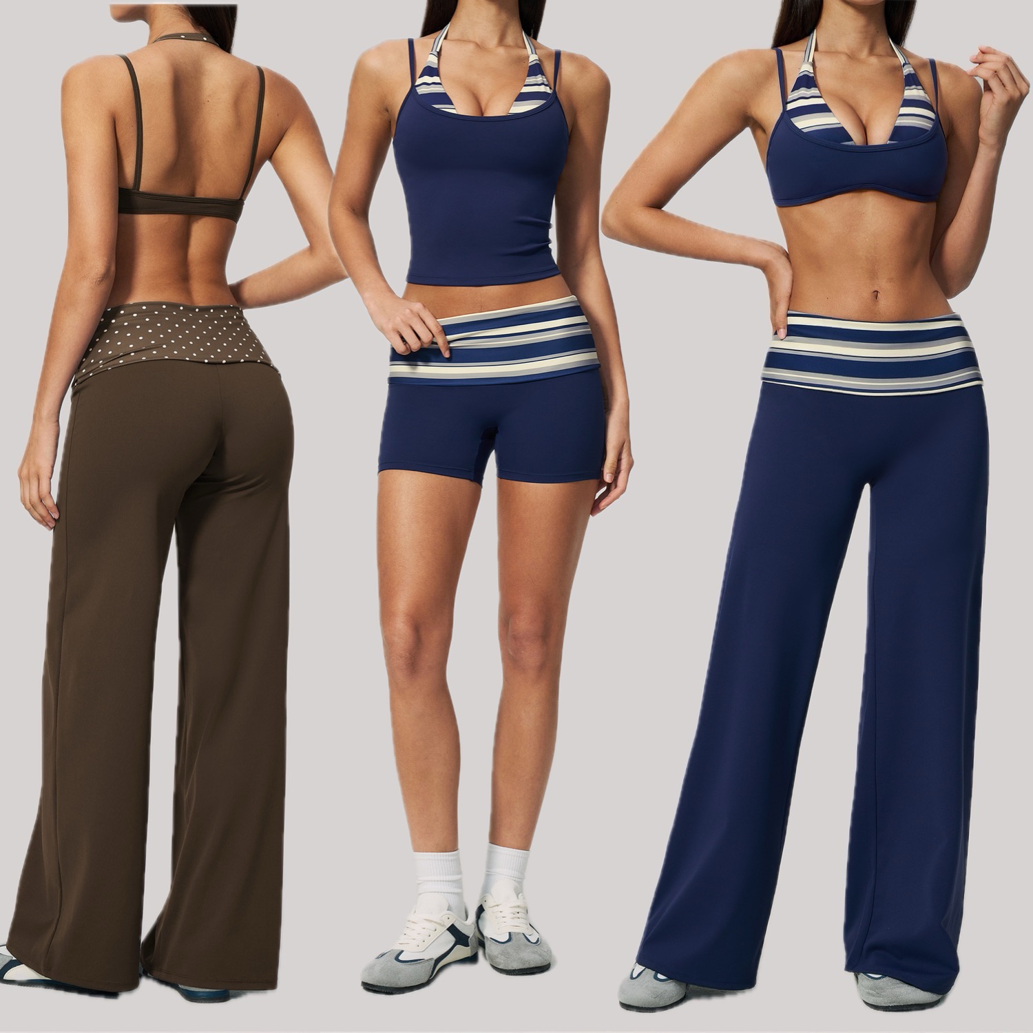 Outdoor Sport Outfit - 2-teiliges Damen-Sport-Yoga-Set, hochwertige Outdoor-Laufbekleidung, schnell trocknende
