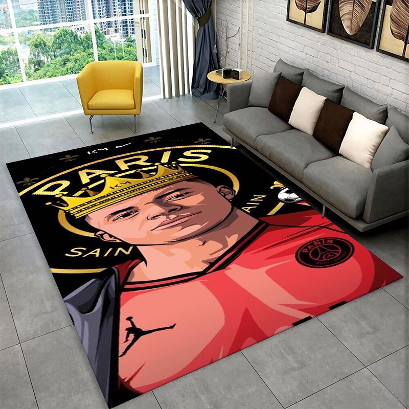 Outdoor Sport Live - Fußball M-Mbappe Sport Star rutschfester Teppich
