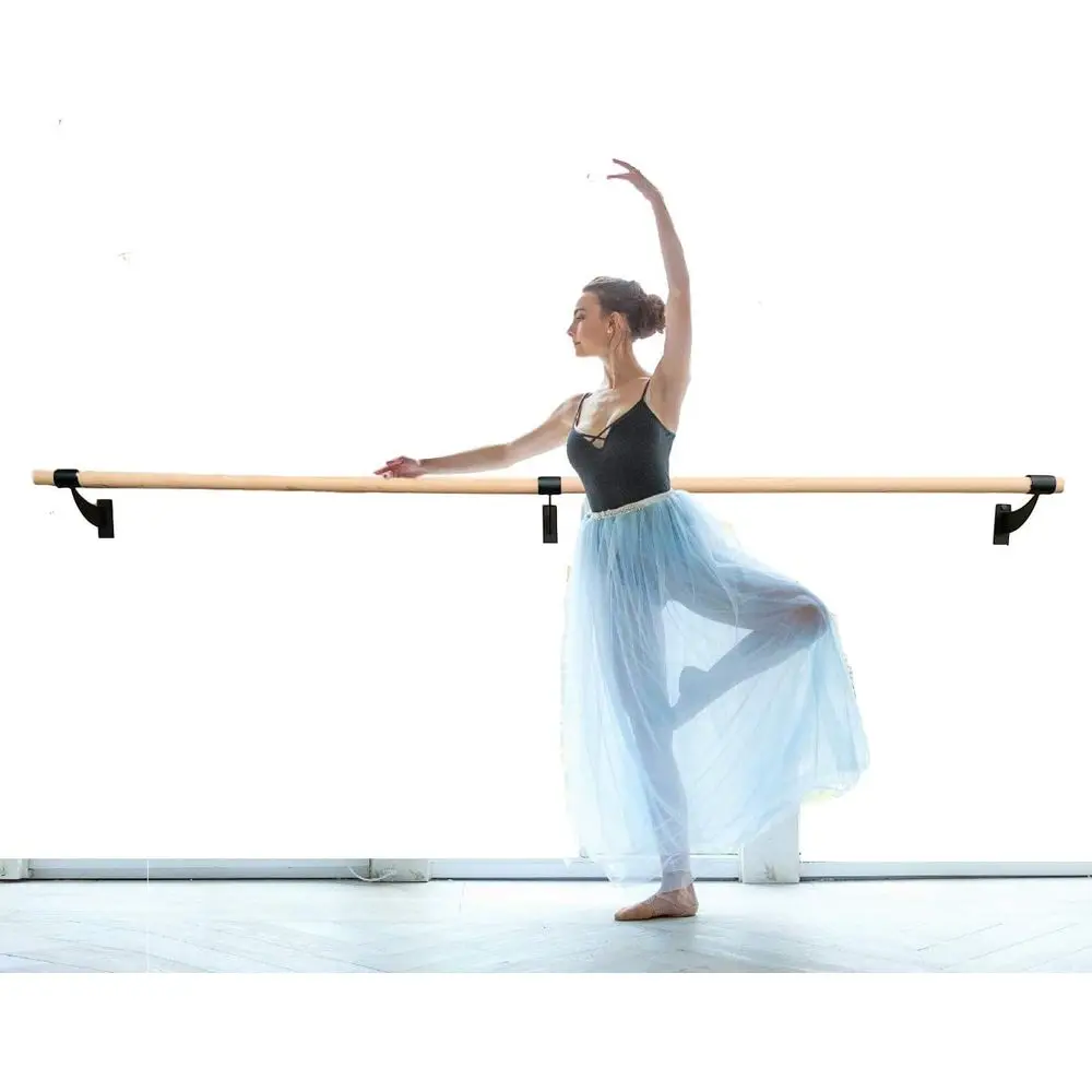 Gymnastic Bar Home - Wandmontiertes Ballettstangen-System mit Fester Höhe, Traditionelles