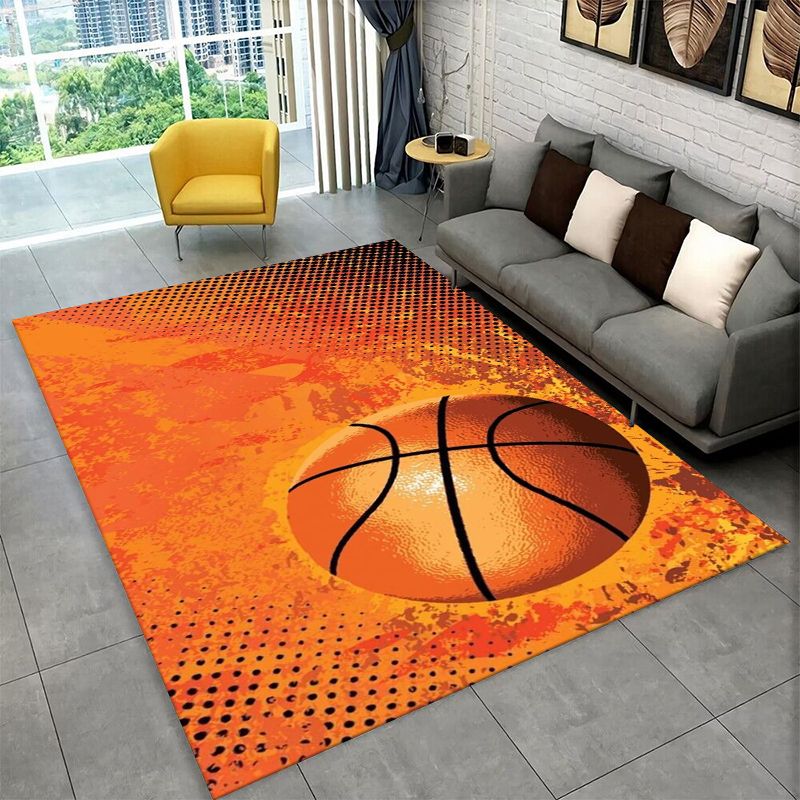 Outdoor Sport Live - Retro Basketballplatz Sportteppich, großer, rutschfester, strapazierfähiger