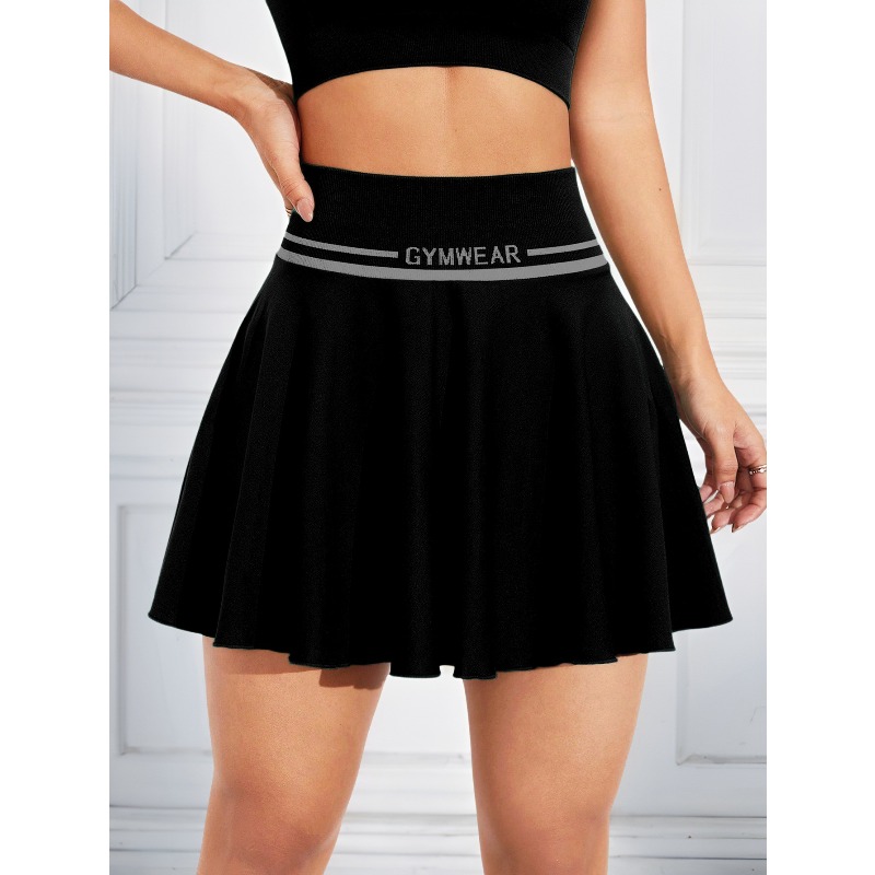 Outdoor Sport Dress - Nahtlos gestrickter Tennis-Badminton-Rock für Damen, kurzes