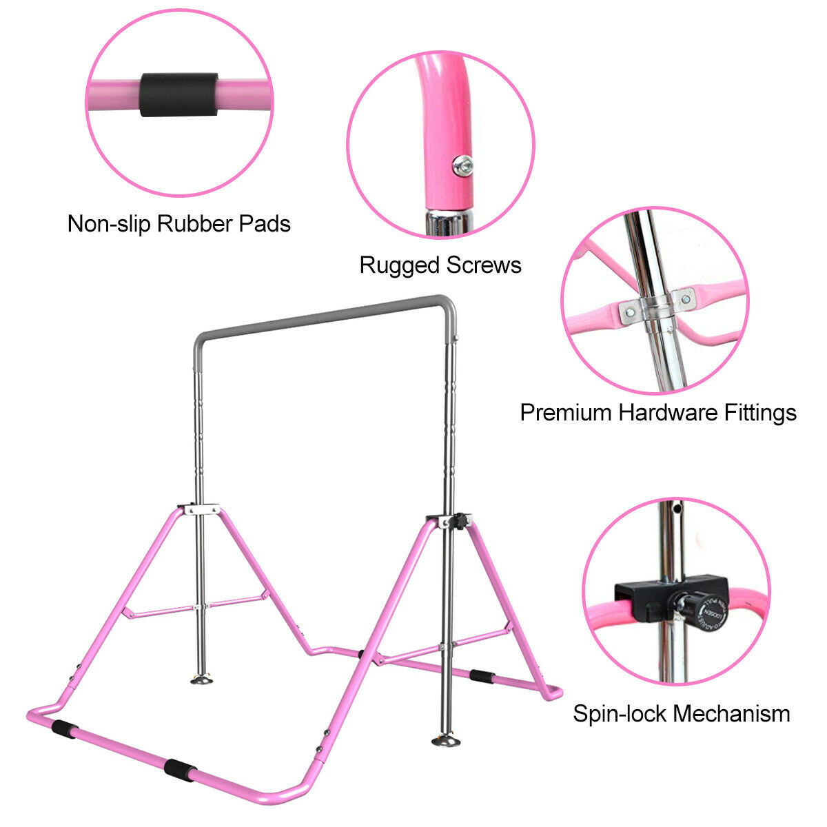 Verstellbare 130cm Turnstange  – Gymnastic Bar Home Bewertung und Preis