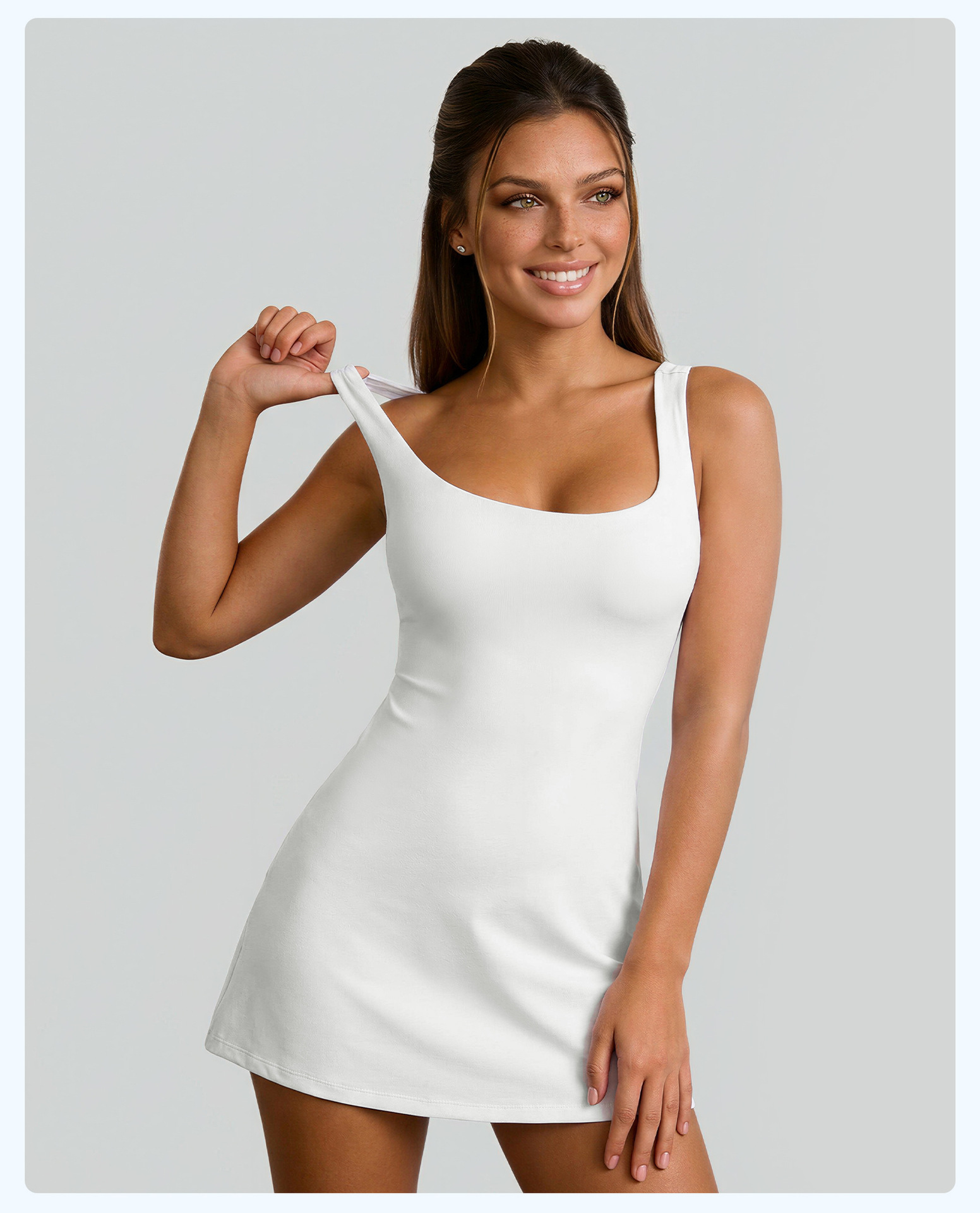Neues Damen-Yoga-Kleid mit Bru – Outdoor Sport Dress Bewertung und Preis