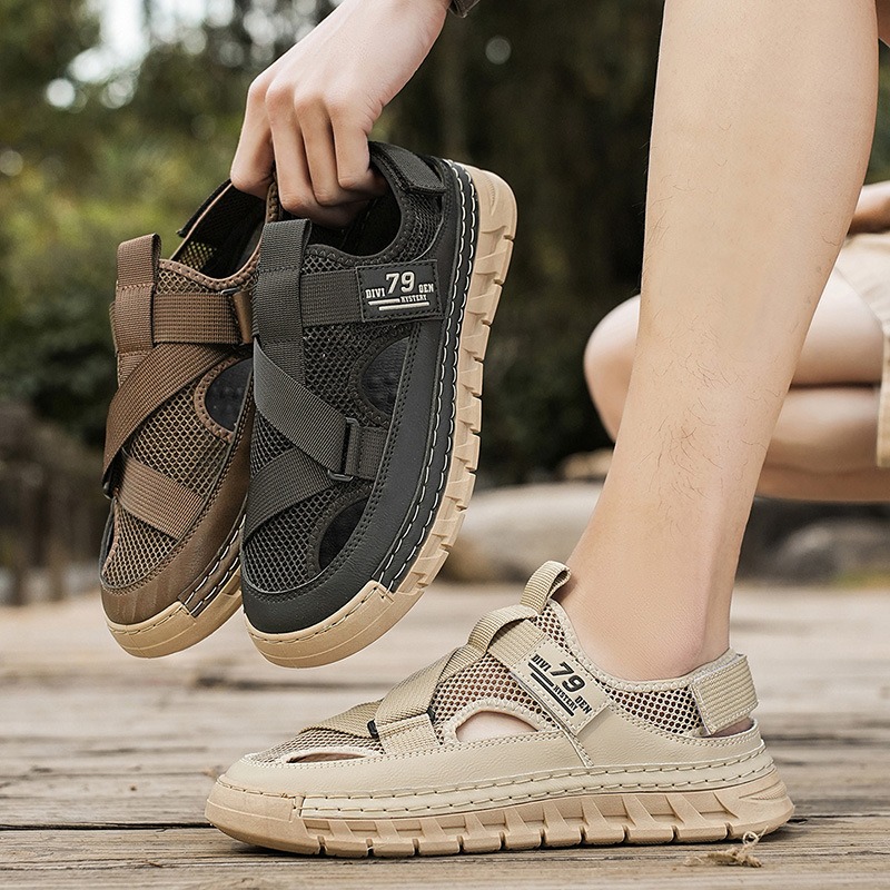 Herren-Sandalen, Sommer-Mesh-S – Outdoor Sport Outfit Bewertung und Preis