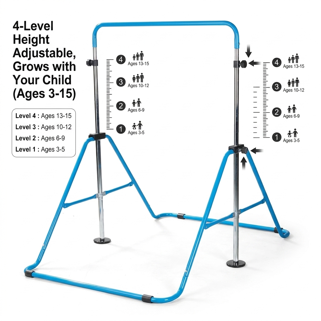 Höhenverstellbare Turnstange f – Gymnastic Bar Home Bewertung und Preis