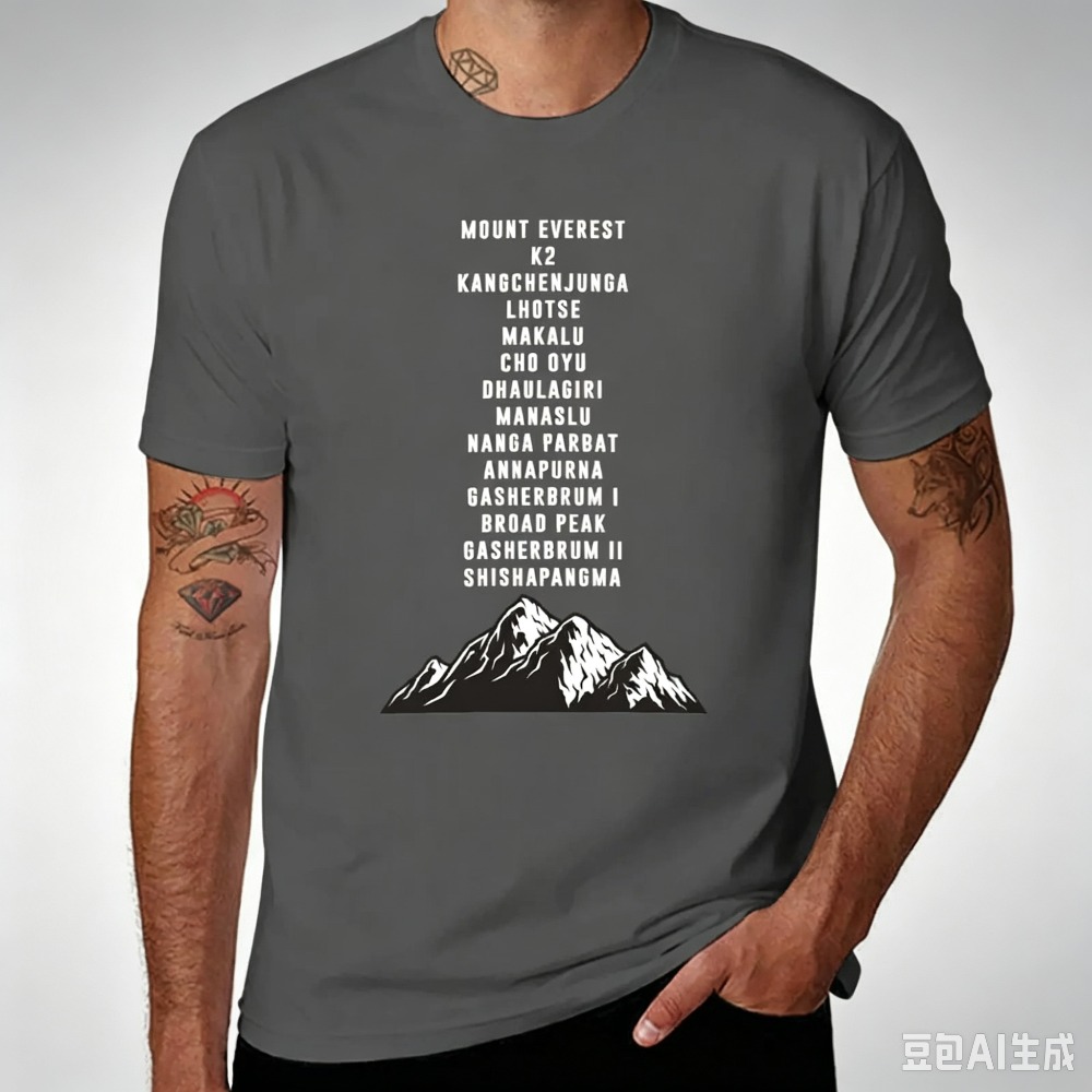 Berggipfel-Liste Print Herren  – Outdoor Sports List Bewertung und Preis