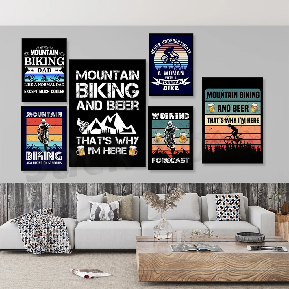 Go Mountain Bike Druck Leinwan – Outdoor Sport Live Bewertung und Preis